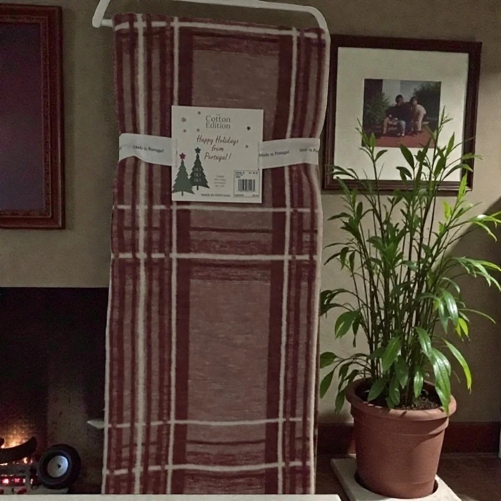 Red Plaid Cotton 50” X 60” Throw